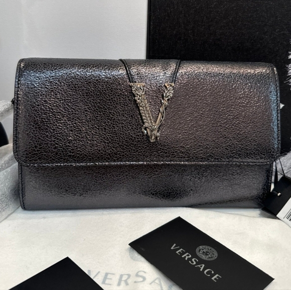 Versace Virtus Clutch on Chain Bag BNWT WITH COA - Picture 1 of 12